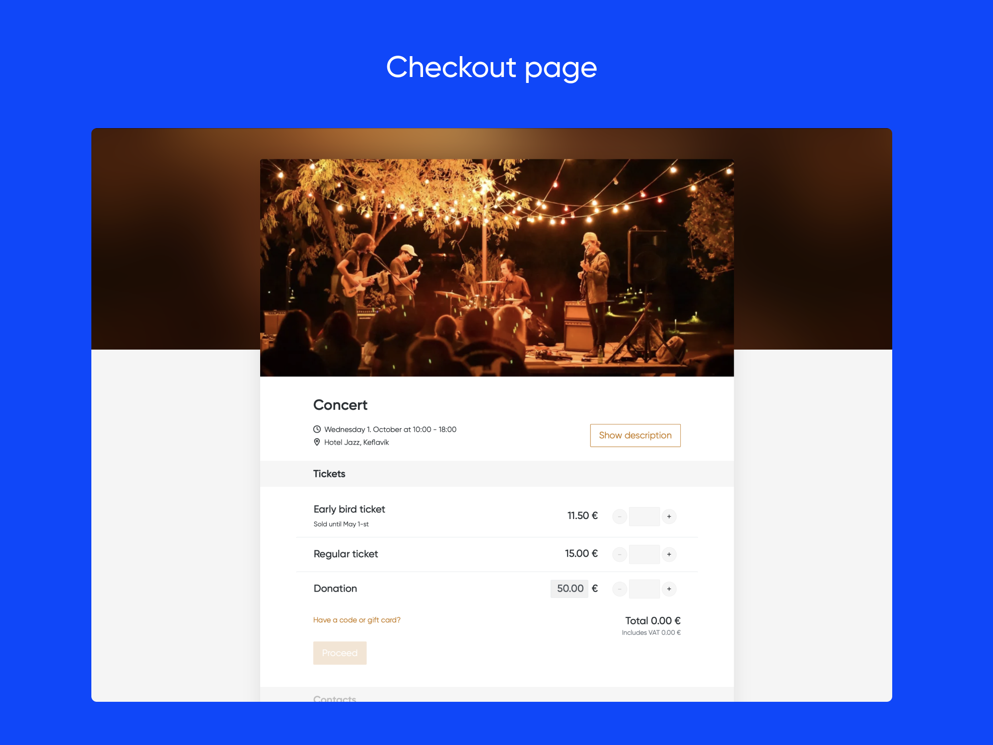 screenshot of Fienta