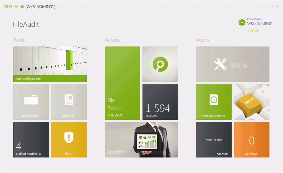 screenshot of FileAudit