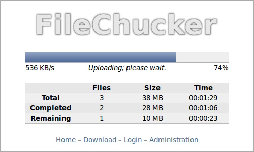 screenshot of FileChucker