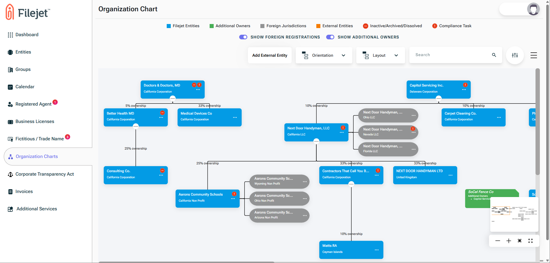 screenshot of Filejet