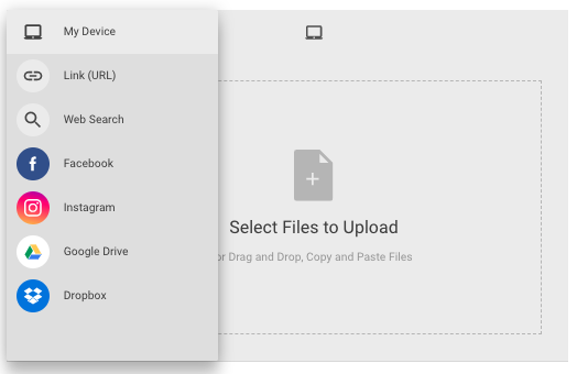 screenshot of Filestack