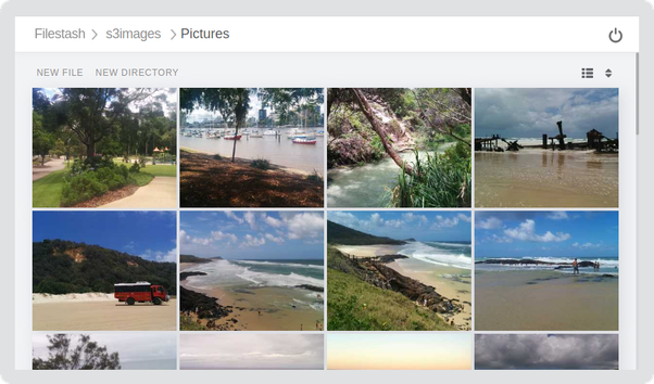 screenshot of Filestash