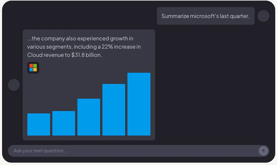 screenshot of FinChat