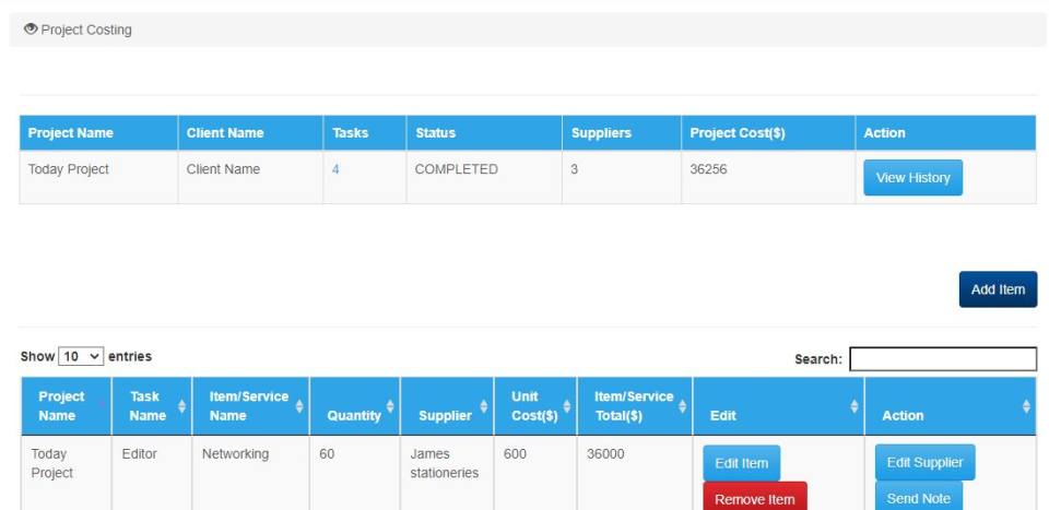 screenshot of FinClock