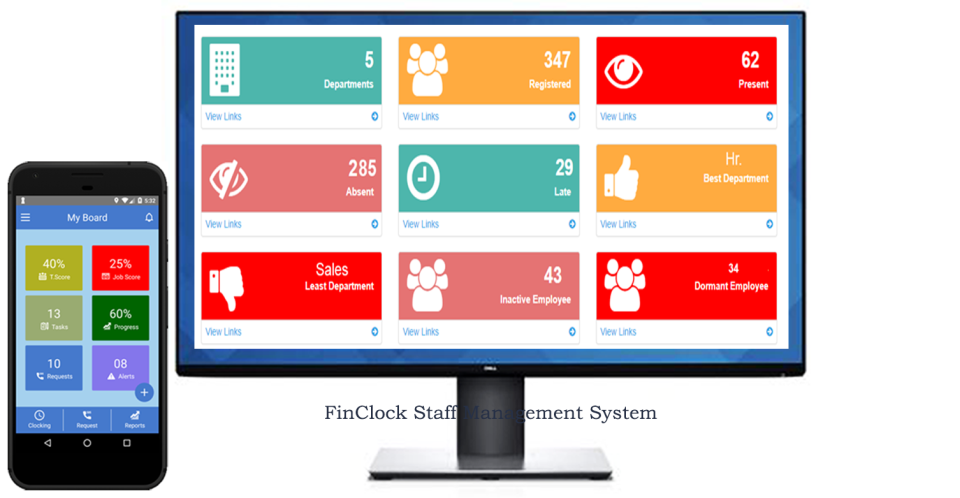 screenshot of FinClock