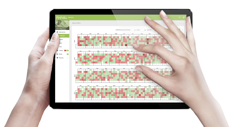 screenshot of FinFolio