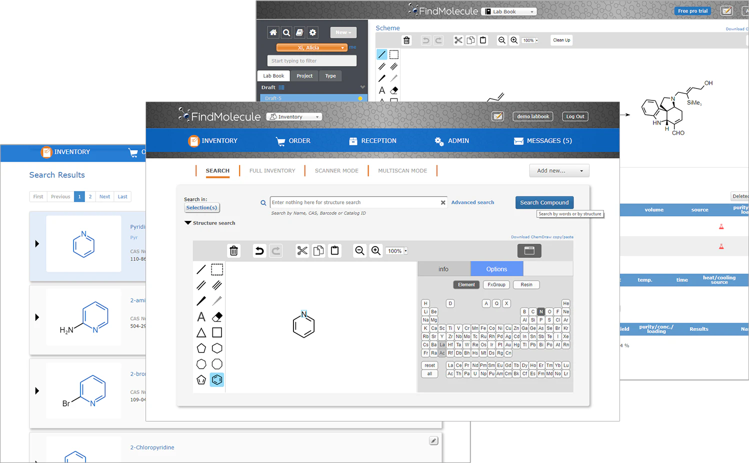 screenshot of FindMolecule