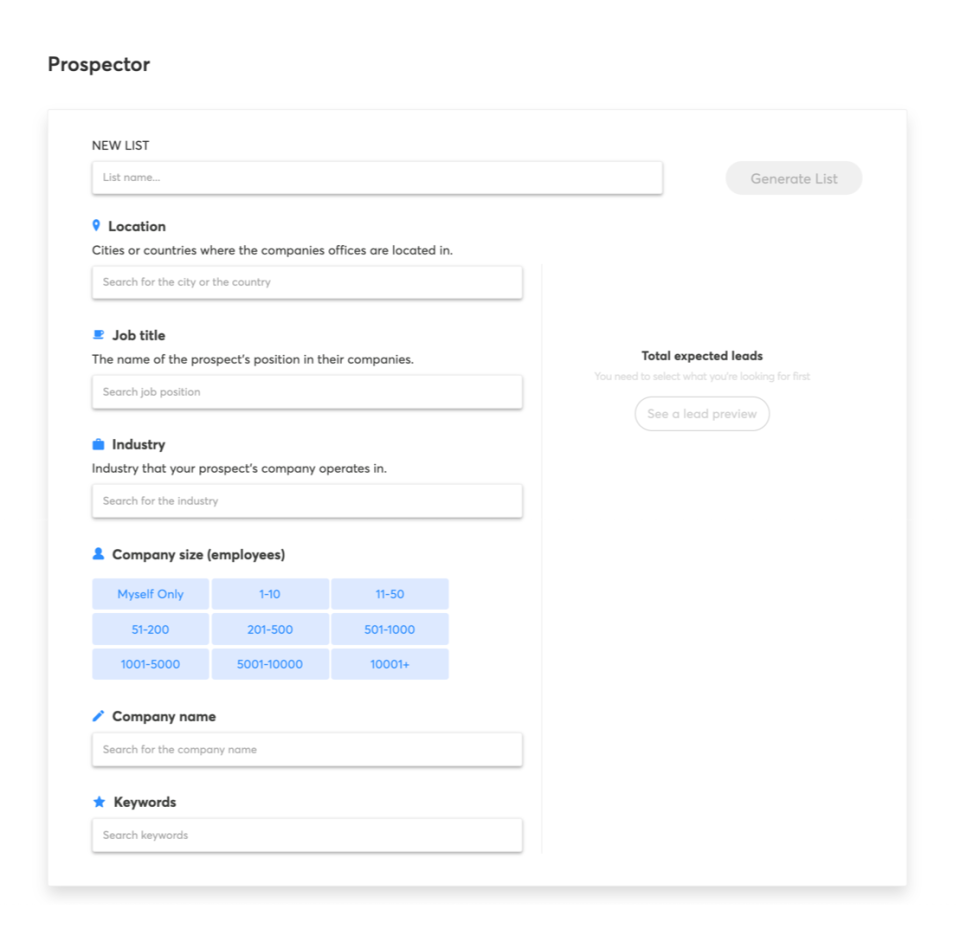 screenshot of FindThatLead