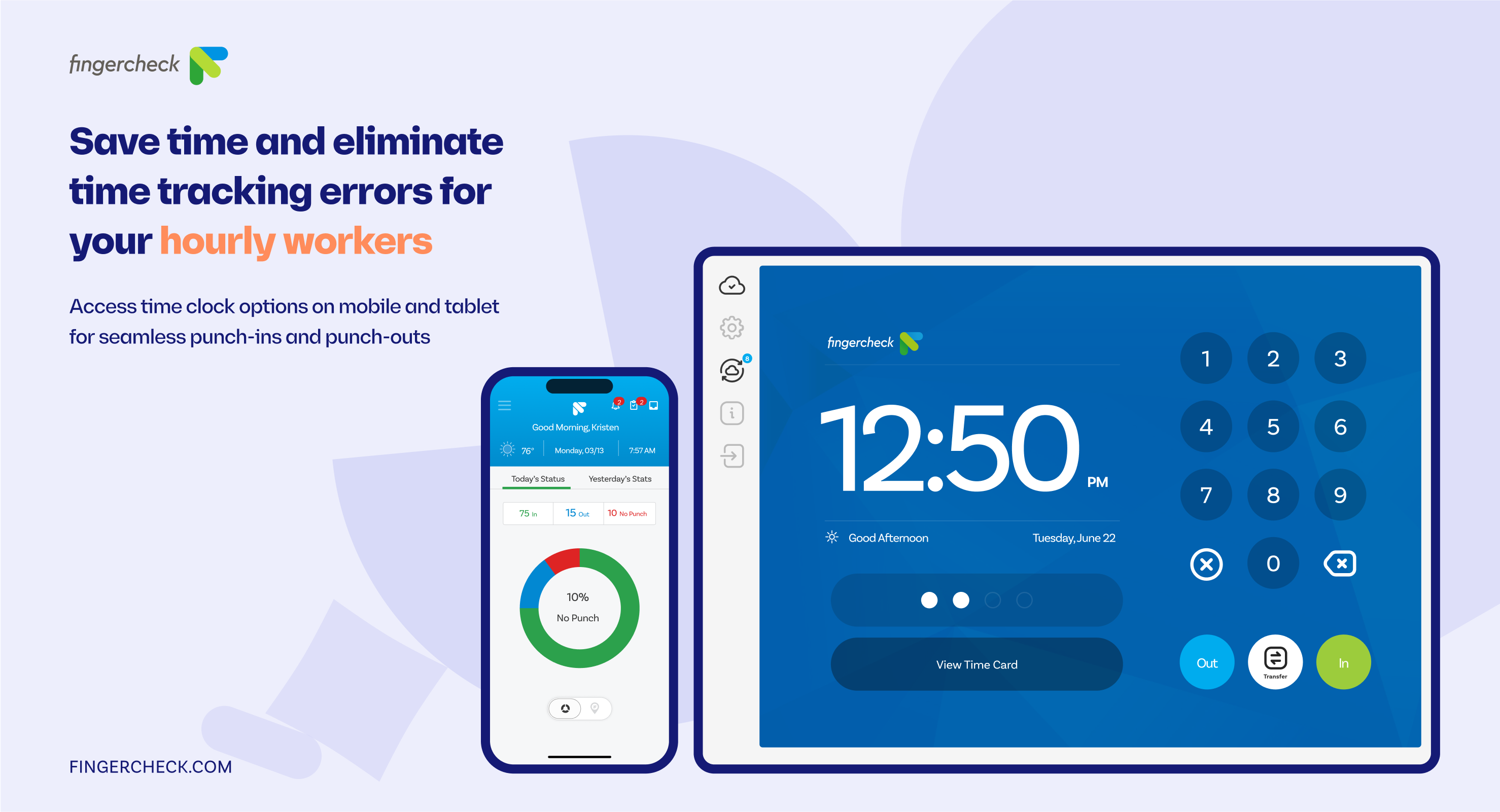 screenshot of Fingercheck