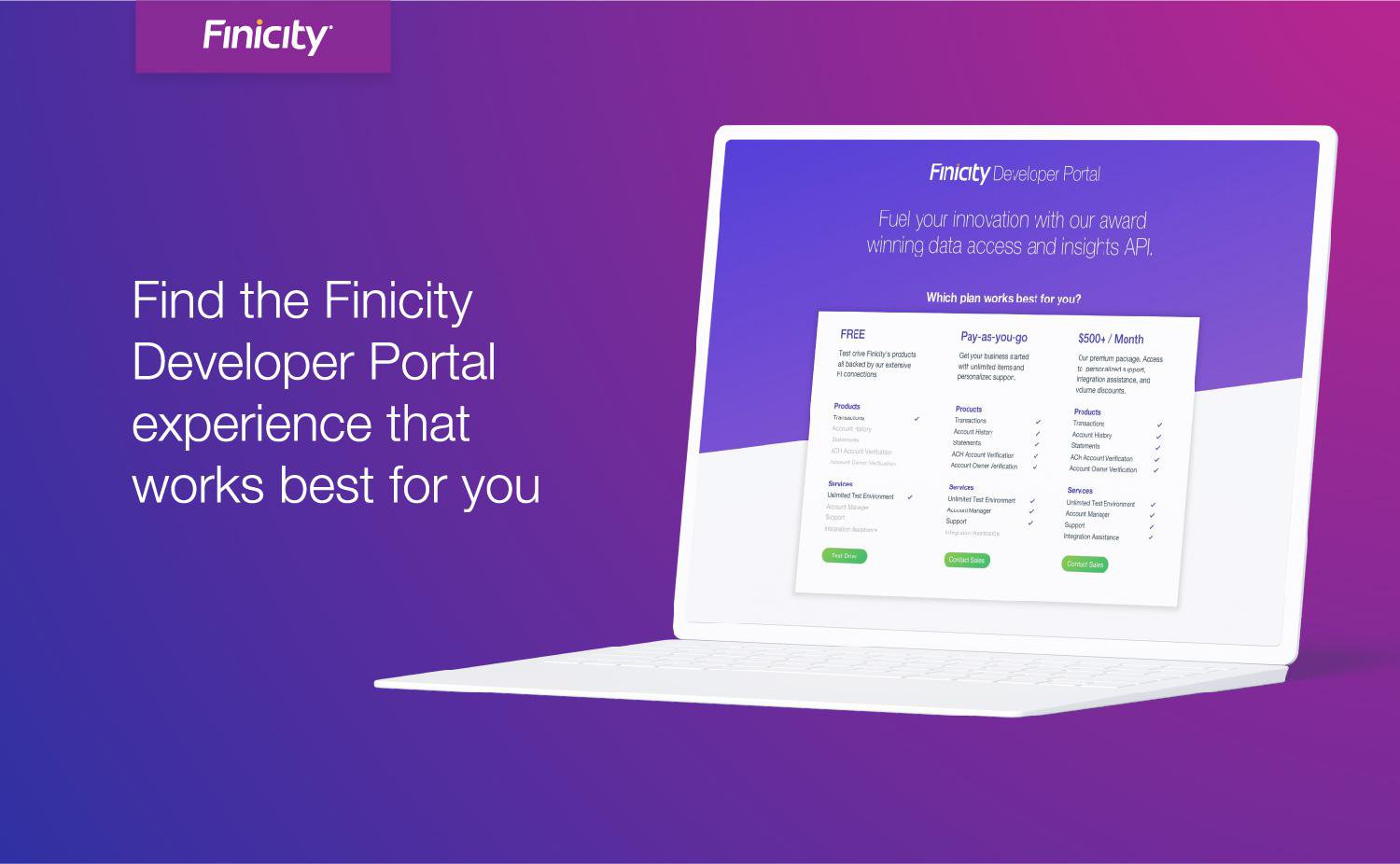 screenshot of Finicity