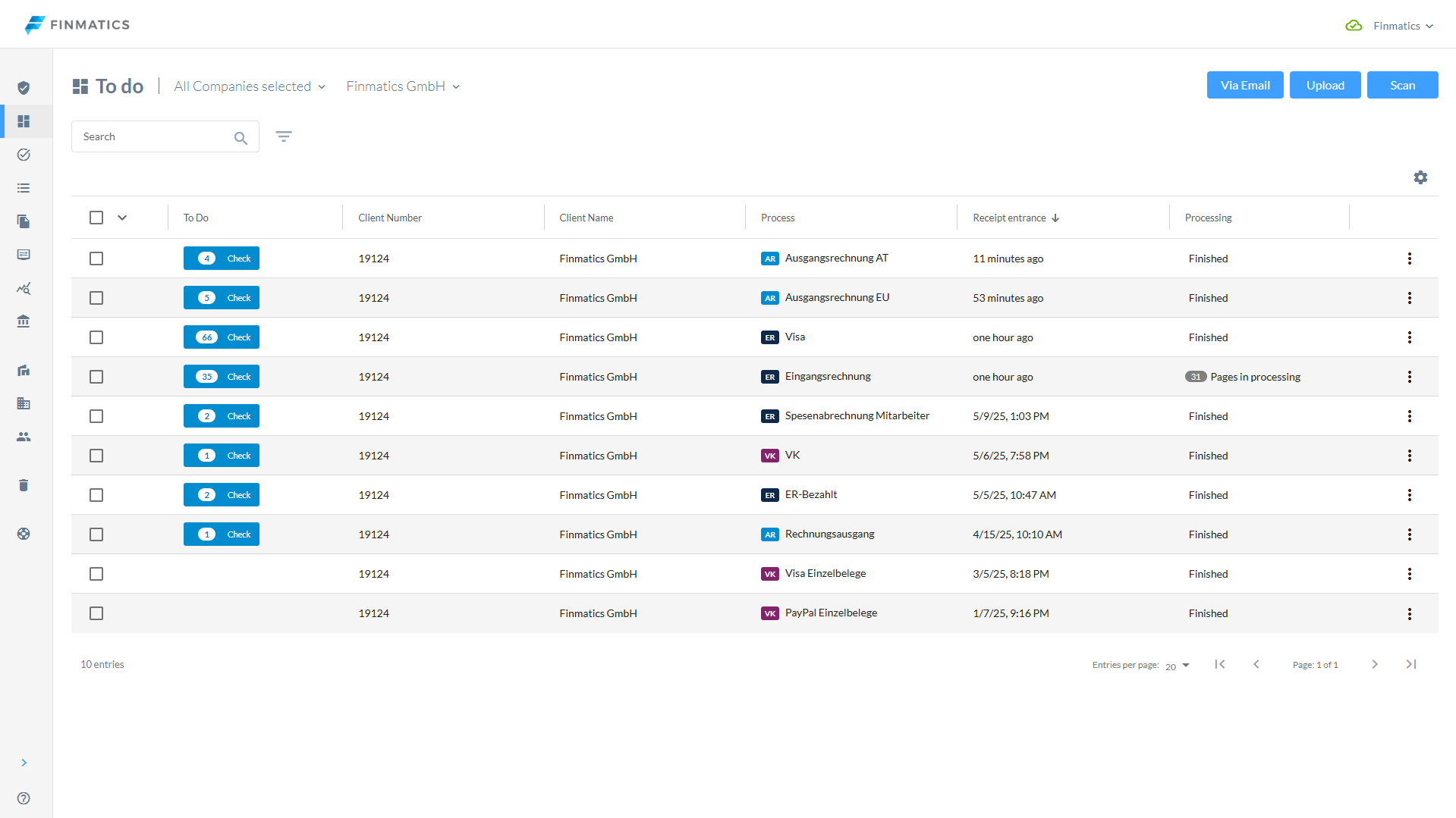 screenshot of Finmatics