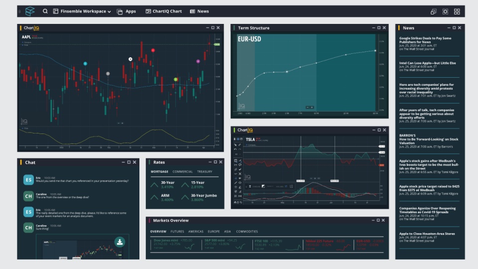 screenshot of Finsemble