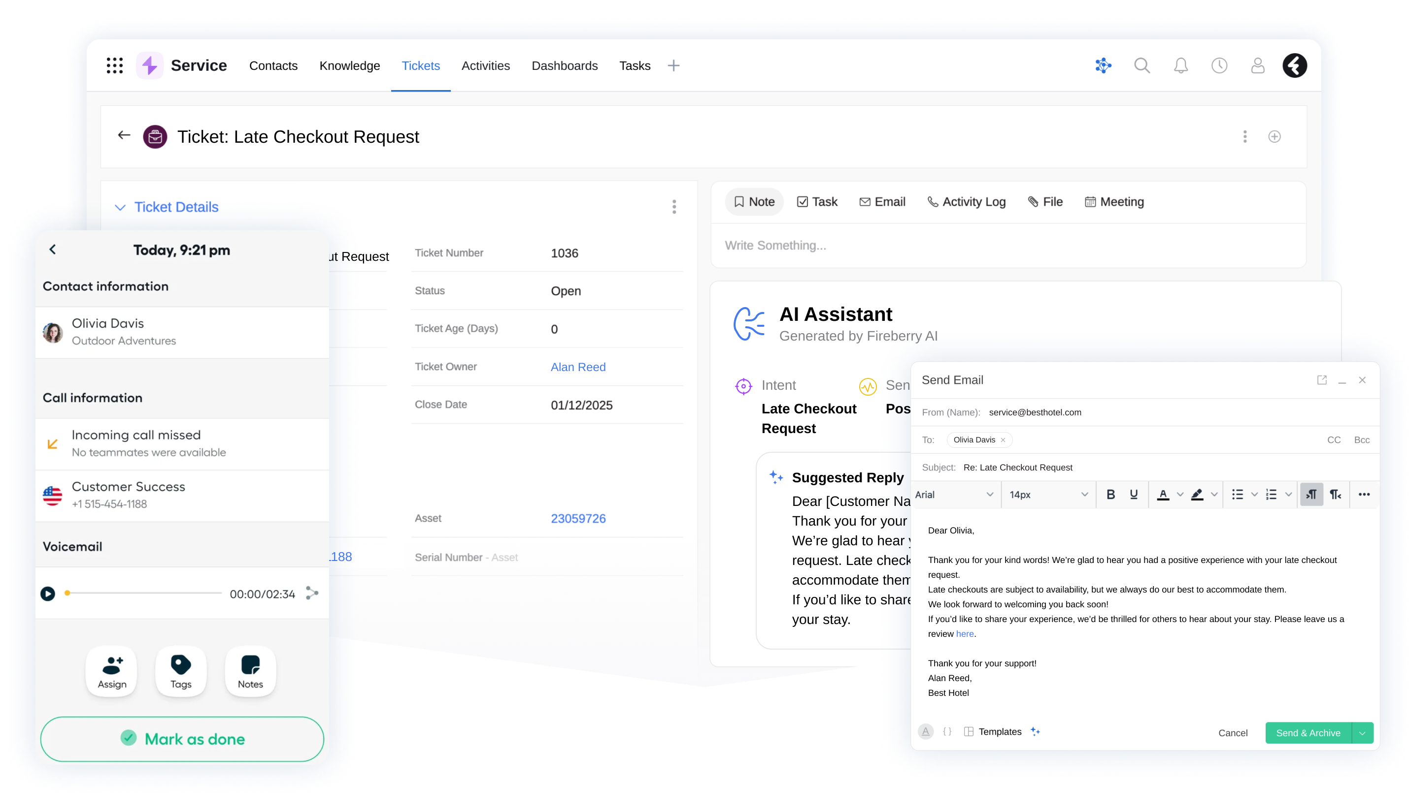 screenshot of Fireberry
