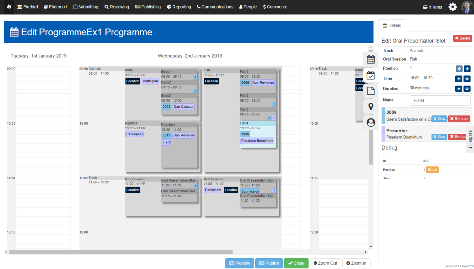 screenshot of Firebird