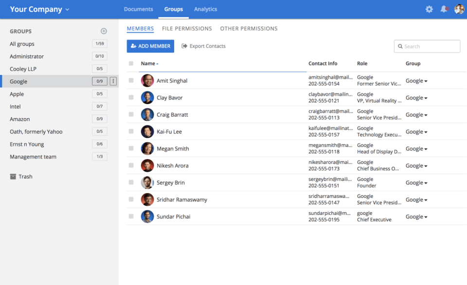 screenshot of FirmRoom