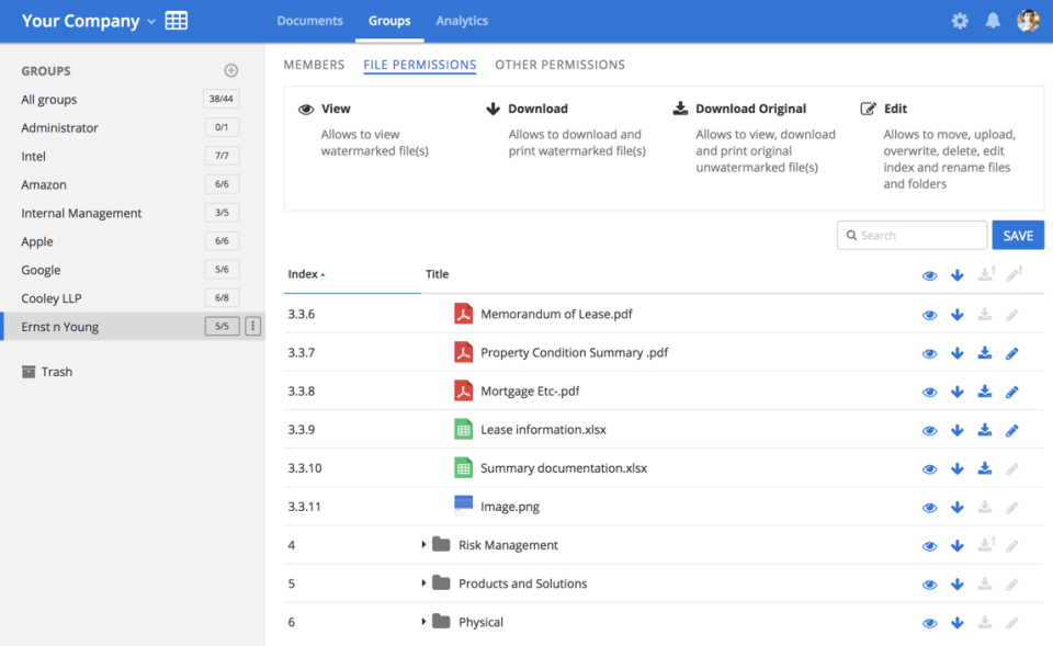 screenshot of FirmRoom