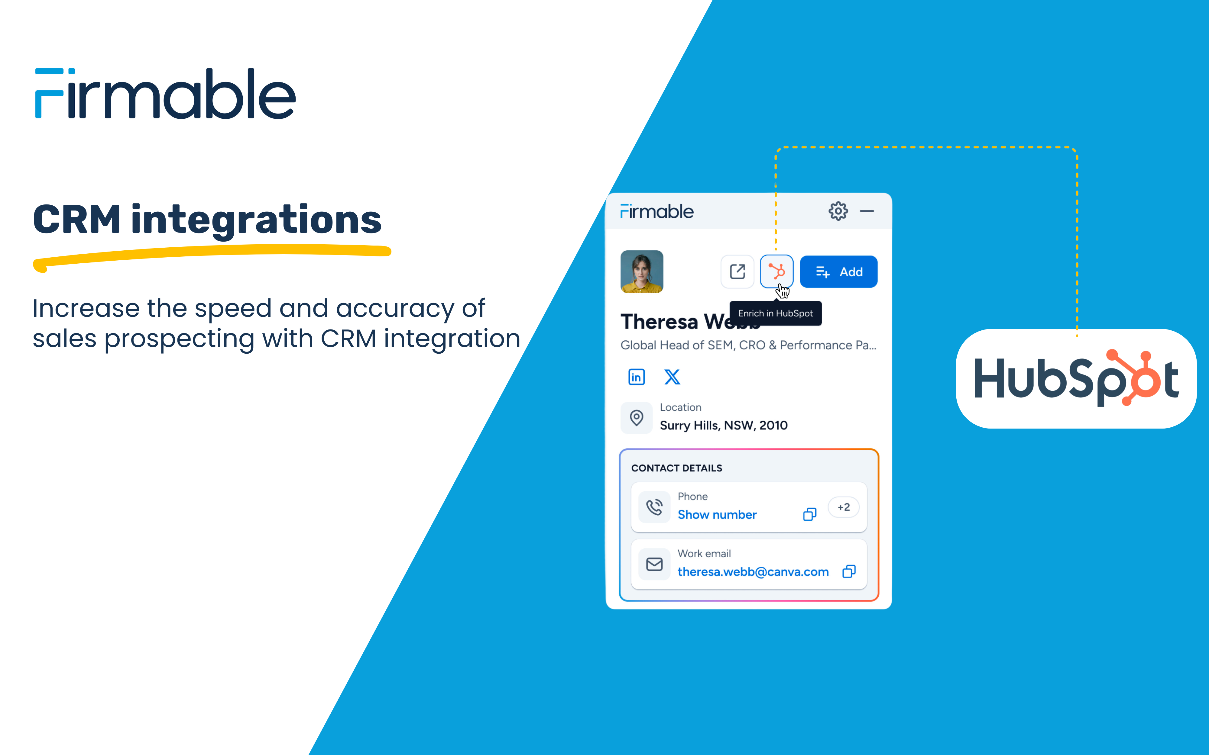 screenshot of Firmable
