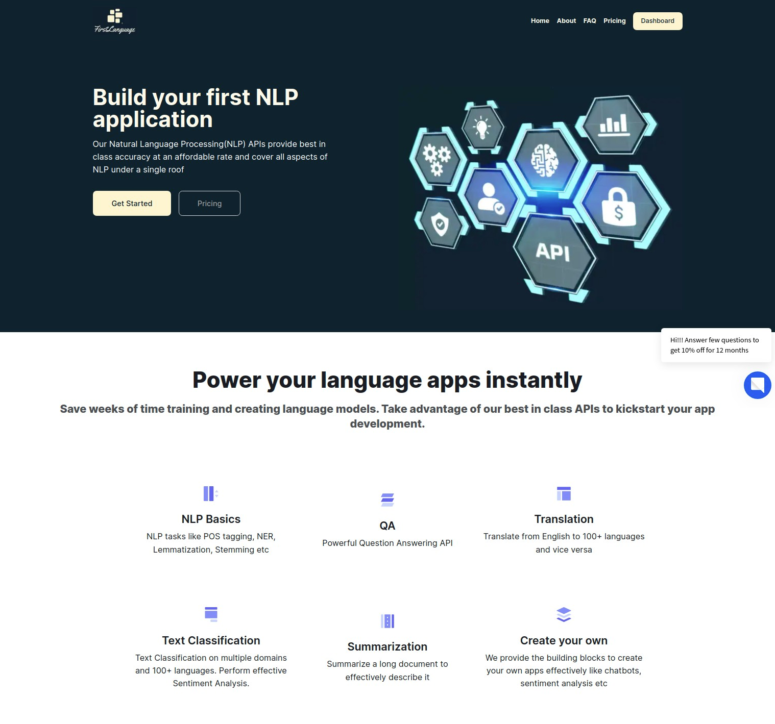 screenshot of FirstLanguage