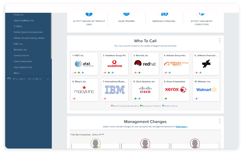 screenshot of FirstRain