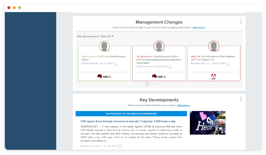 screenshot of FirstRain