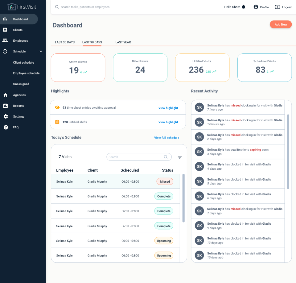 screenshot of FirstVisit