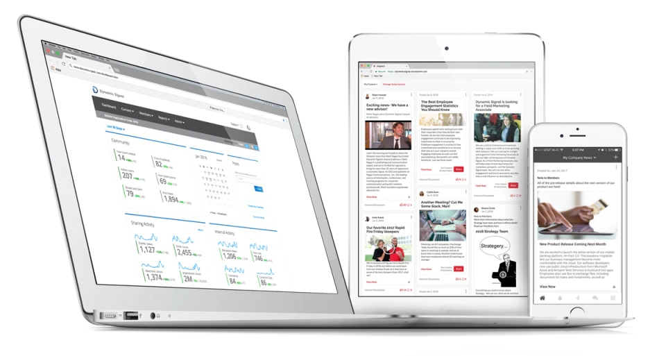 screenshot of Firstup