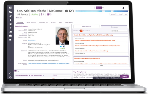 screenshot of FiscalNote