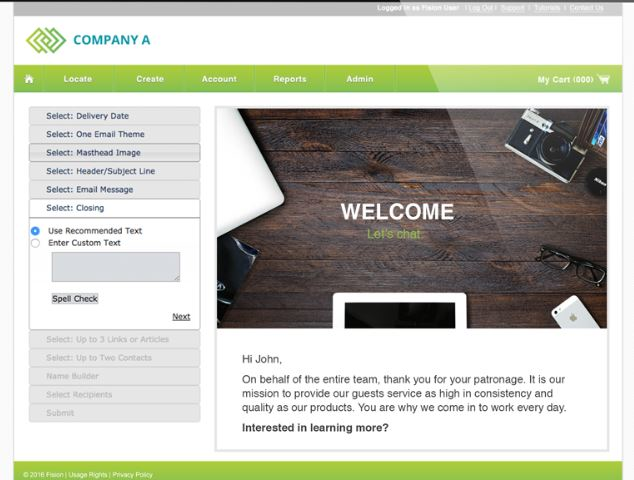 screenshot of Fision