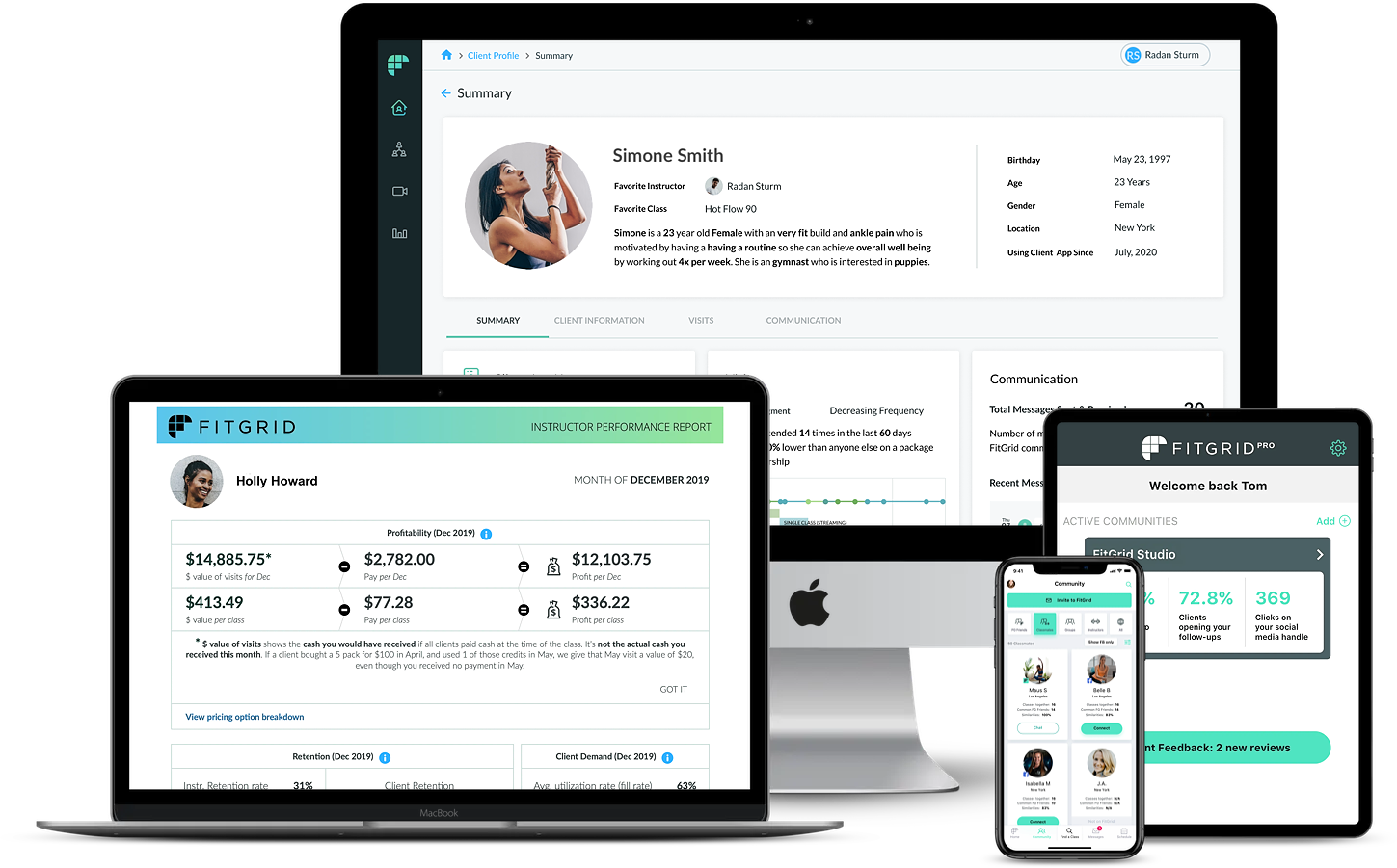 screenshot of FitGrid