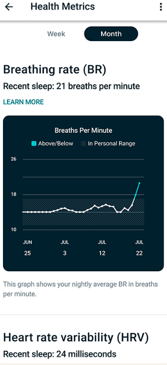 screenshot of Fitbit