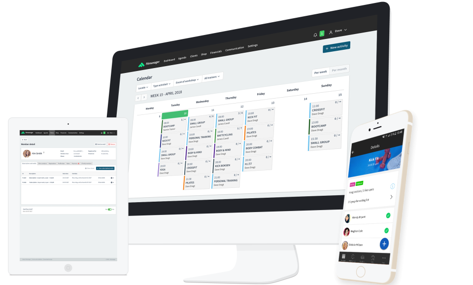 screenshot of Fitmanager
