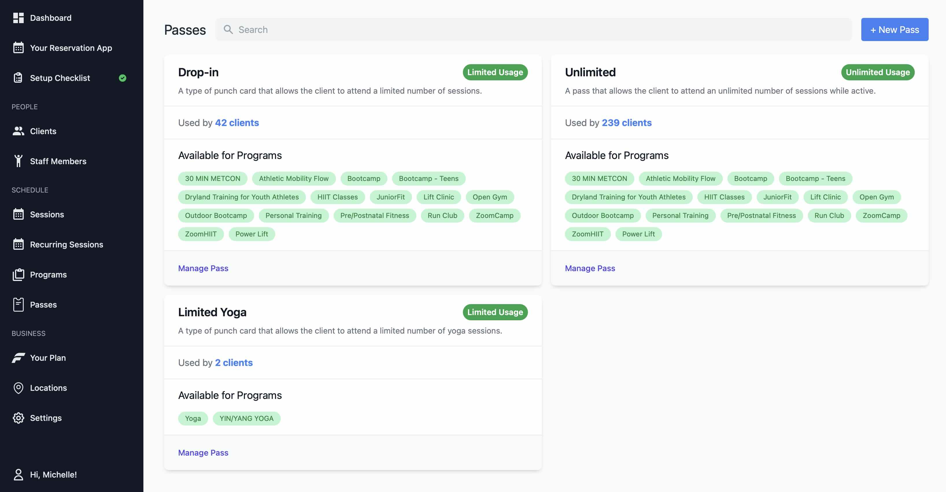 screenshot of Fitnito