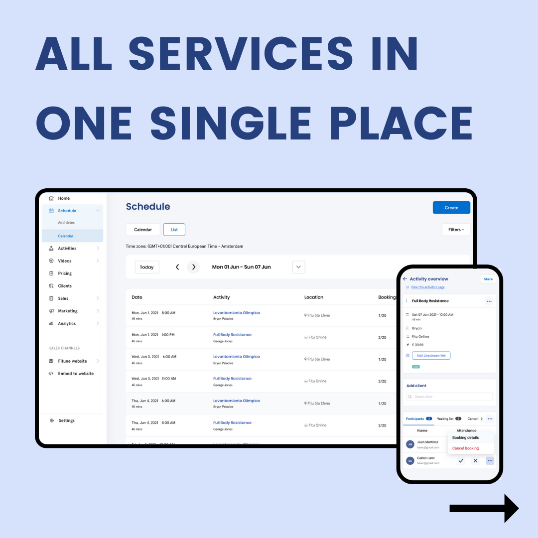 screenshot of Fitune