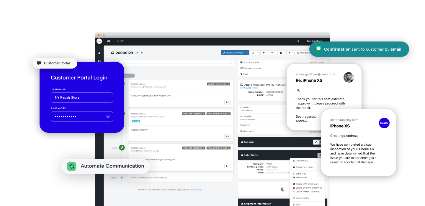 screenshot of Fixably