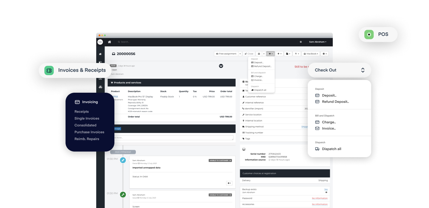 screenshot of Fixably