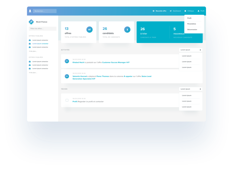 screenshot of Flatchr