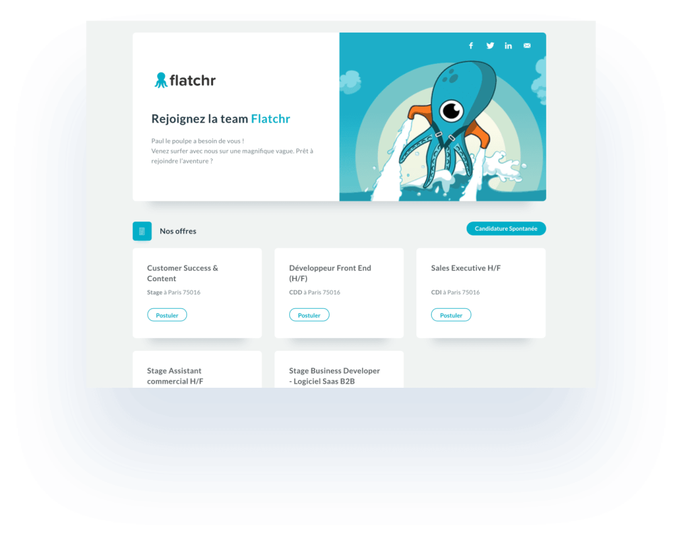 screenshot of Flatchr