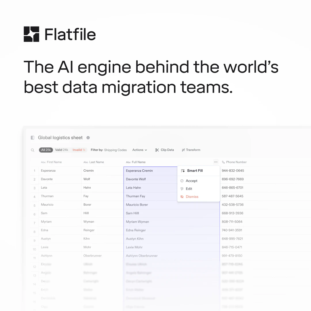 screenshot of Flatfile