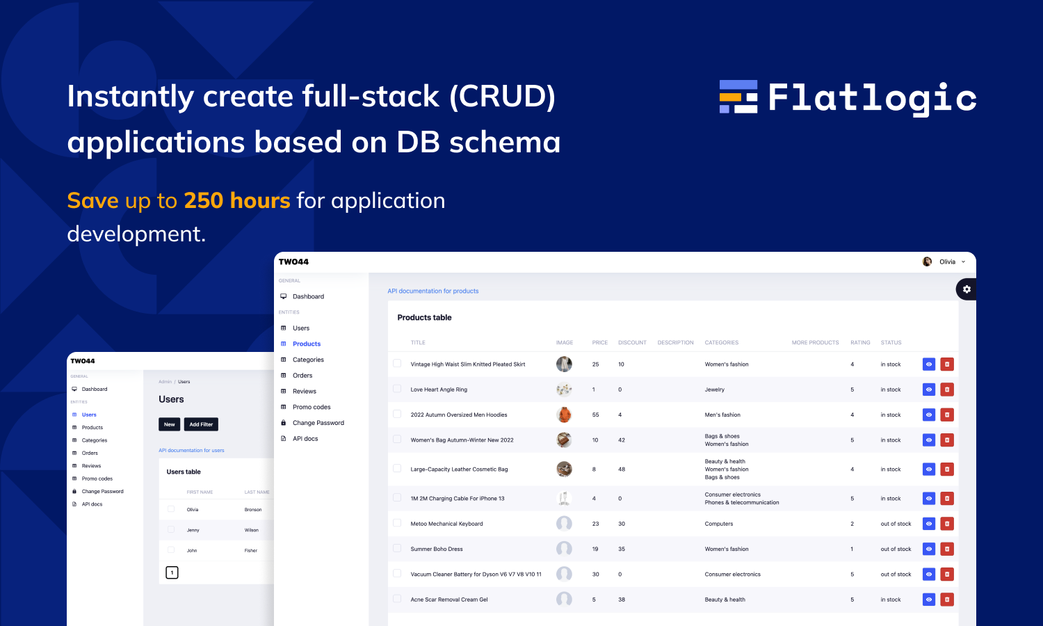 screenshot of Flatlogic