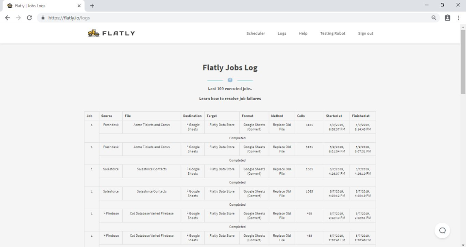 screenshot of Flatly