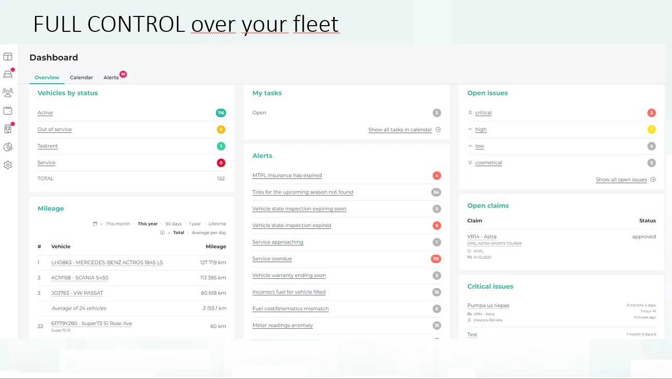 screenshot of FleetGuru