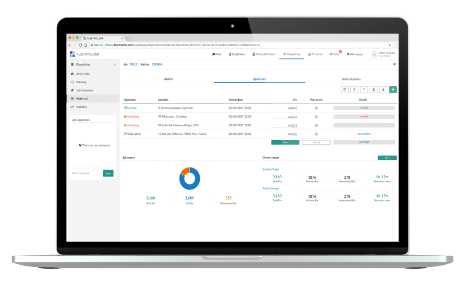 screenshot of FleetHolder