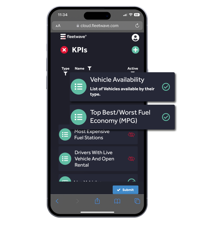 screenshot of FleetWave