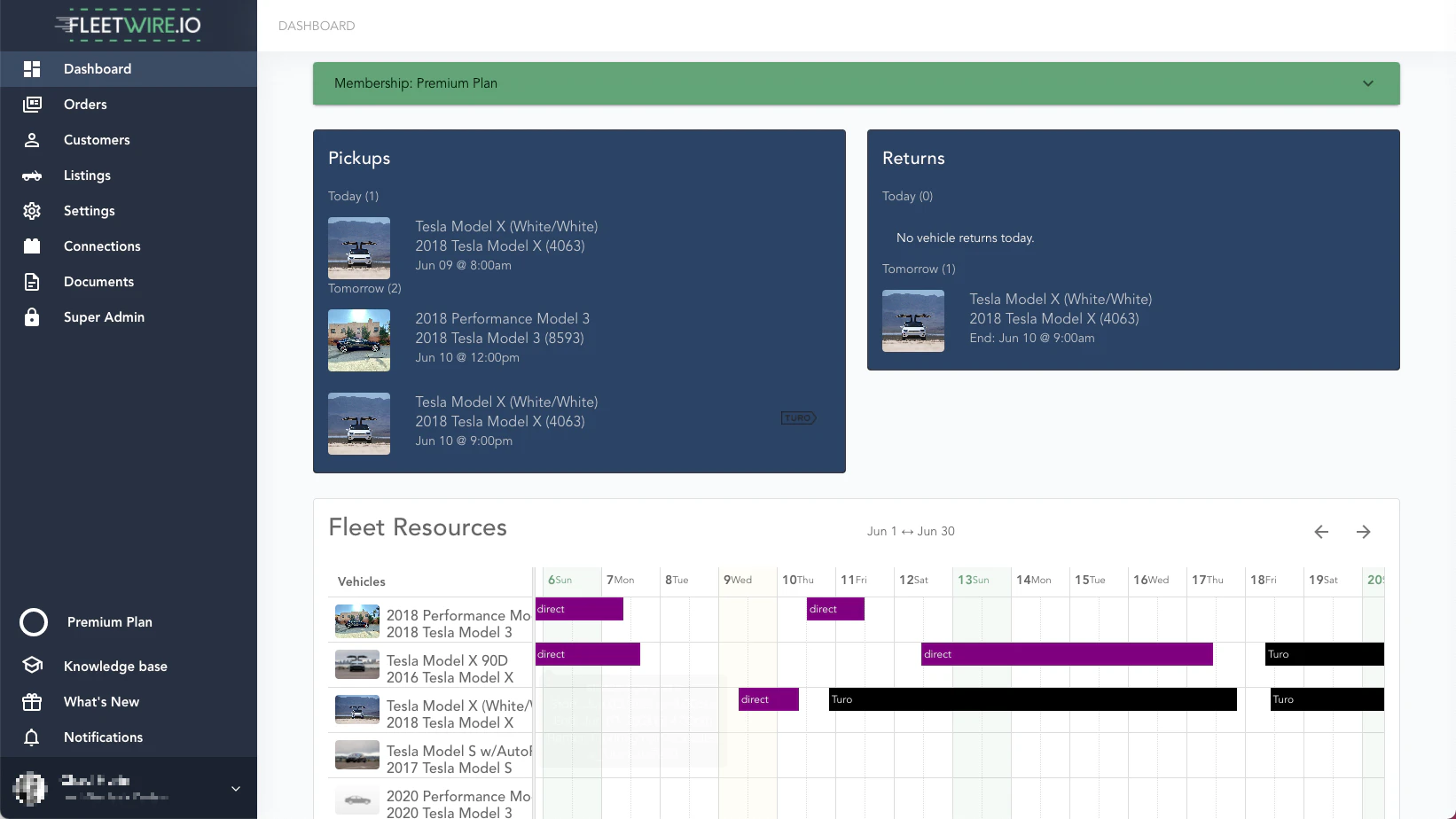 screenshot of FleetWire.io