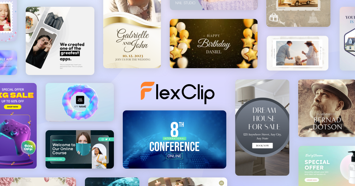 screenshot of FlexClip