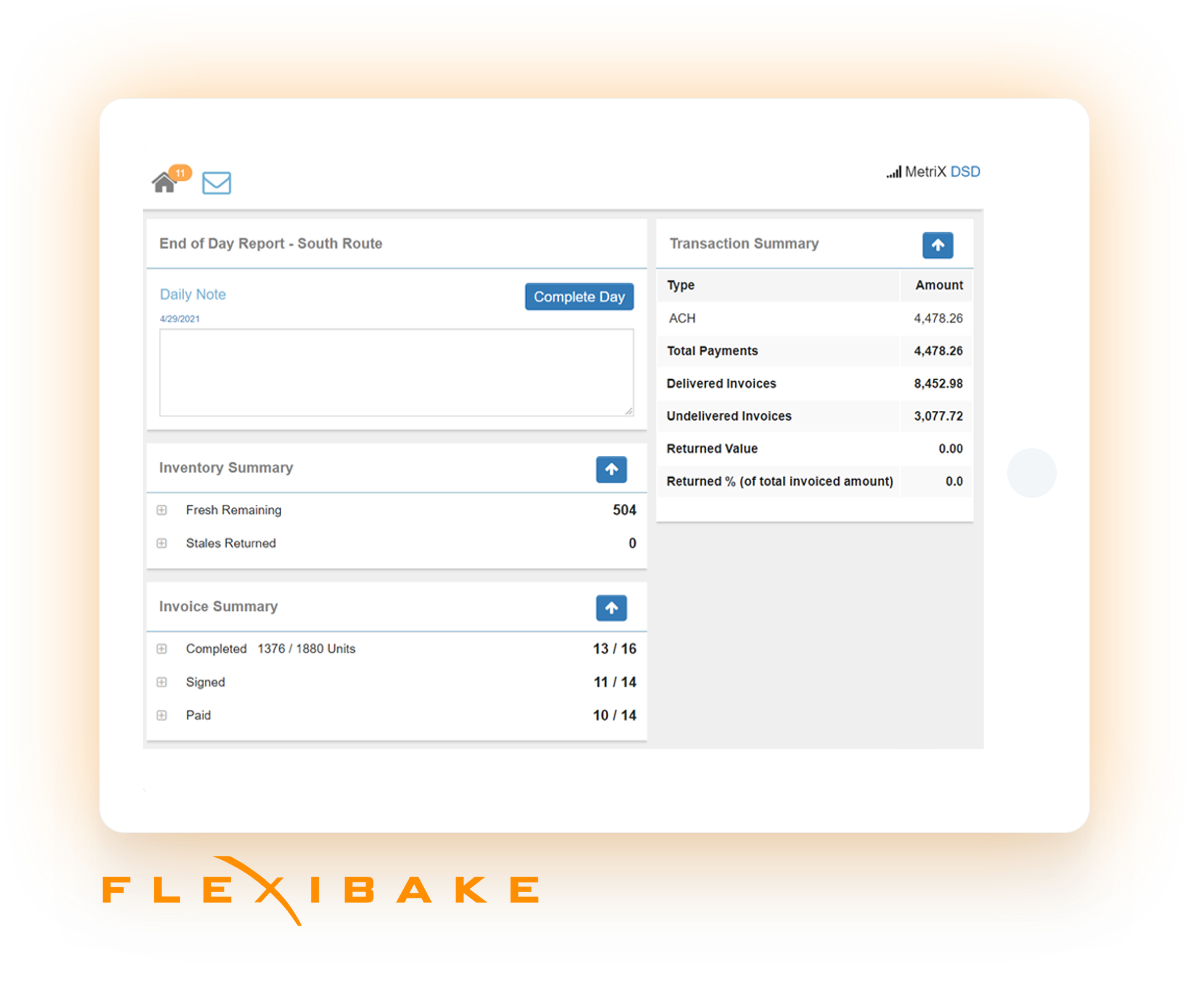 screenshot of FlexiBake