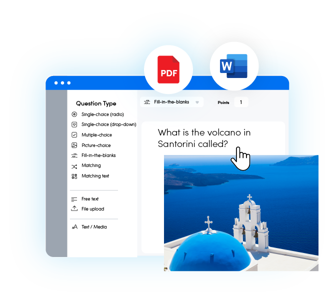screenshot of FlexiQuiz