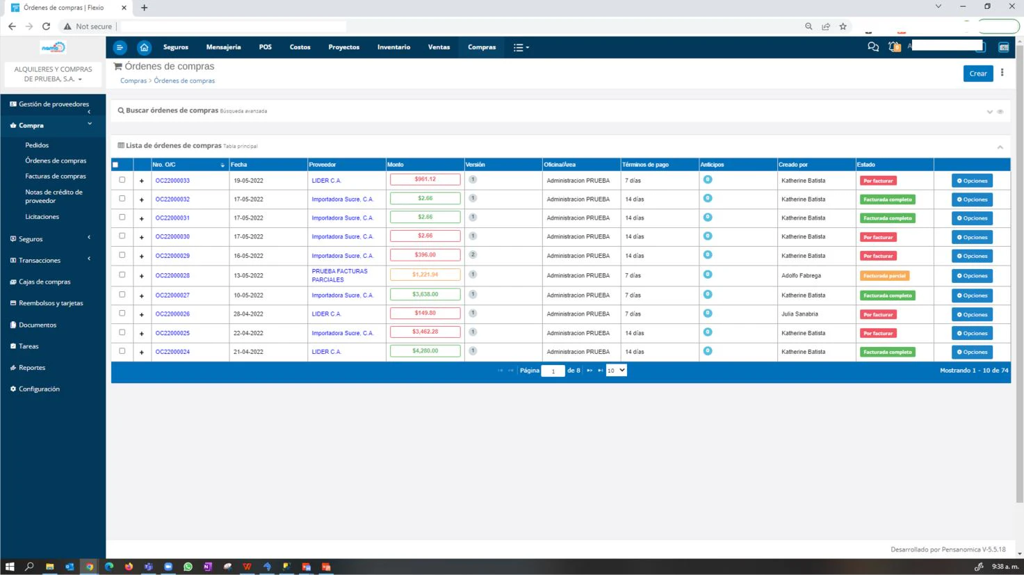 screenshot of Flexio