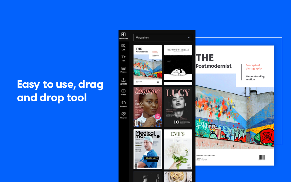 screenshot of Flipsnack