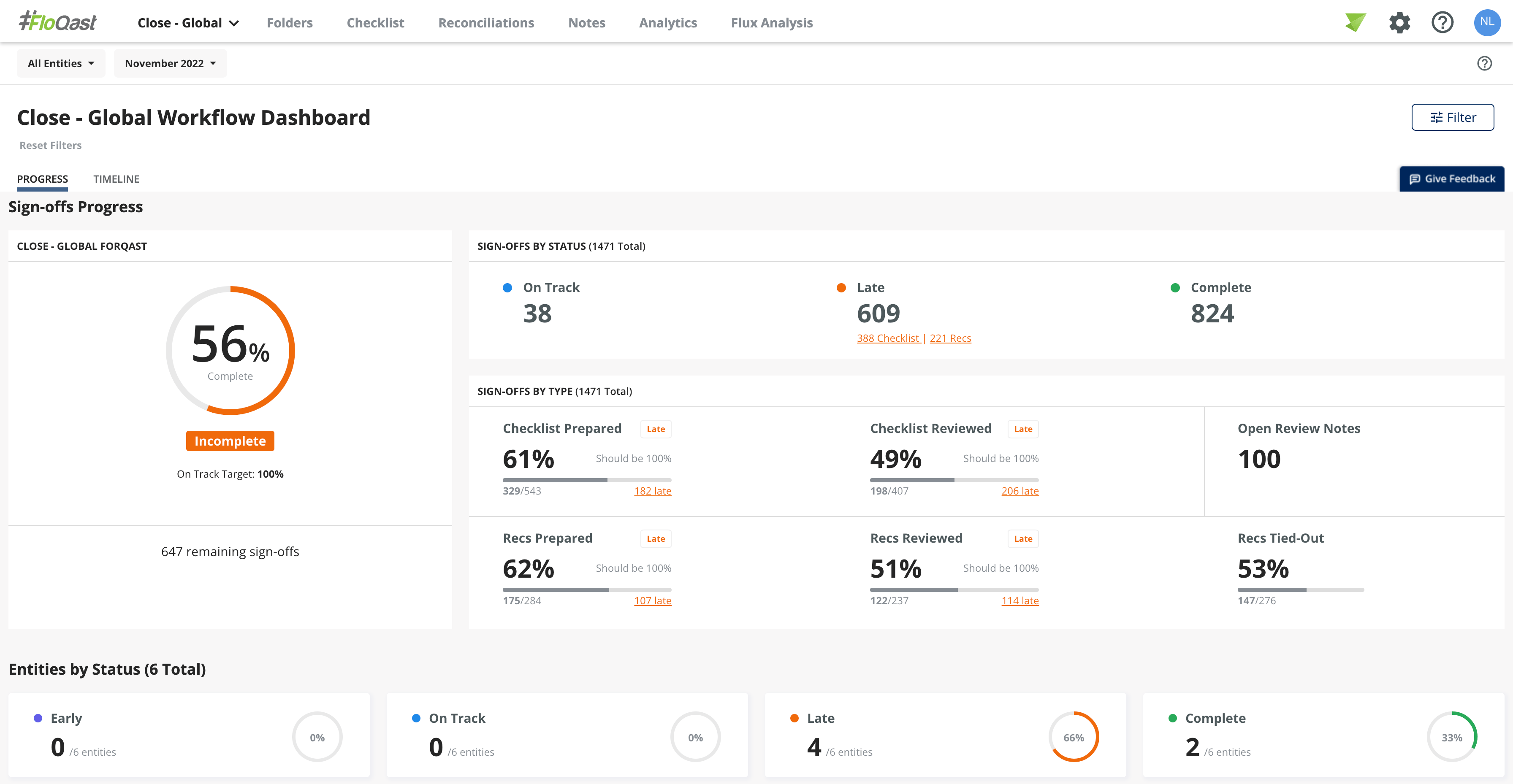 screenshot of FloQast